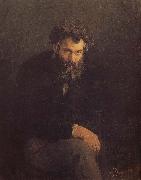 Ilia Efimovich Repin Shishkin portrait oil on canvas